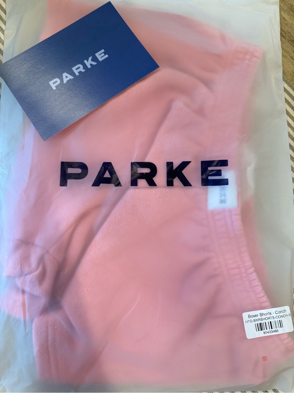 Parke Summerland Collection Heritage Boxer Sweatshorts Conch Small NWT Shorts